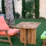 طاولة حدائق خشب