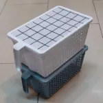 سلة ثلاجة مع غطاء ويد