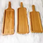 طقم صواني خشبية على شكل مجداف