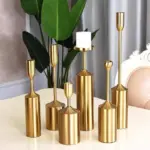 طقم شمعداني ذهبي(6 قطع)