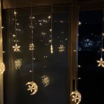 شلال اضاءة هلال ونجوم