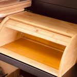 صندوق حافظ خبز خشب بامبو