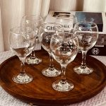 طقم كاسات لاف برجل طويل (12 كاسة)