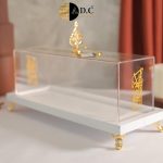 جاط كيك انلجليزي مستطيل رفيع حجم كبير مع غطا( و بالشكر تدوم النعم )