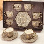 طقم فناجين شاي/ نس بورسلان 6+6