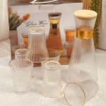 طقم شاف + 6 كاسات حز ذهبي