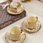 طقم فناجين حلوة 12+12 مذهب