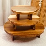 ستاند ضيافة خشب مدور( الاسعار فالوصف)