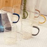 طقم ماج قهوة مرسم يد ملون عدد 6