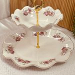 مضيفة بورسلان انلجيزي مورد 2 طبقة