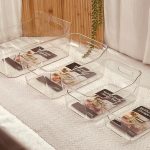 سلال ثلاجة اكريلك شكل مستطيل 4 احجام( الاسعار في الوصف)