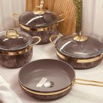 طقم طناجر جرانيت اصلي 4 قطع تركي