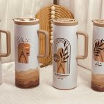 تيرمس شاي / تيرمس قهوة 1 لتر معدن يد بلاستيك