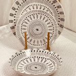 طقم صحون 18 قطعة ( 6 من كل حجم )