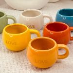 طقم فناجين قهوة ترند ملون عدد 6