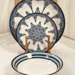 طقم صحون 18 قطعة ( 6 من كل حجم )