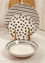 طقم صحون 18 قطعة ( 6 من كل حجم )