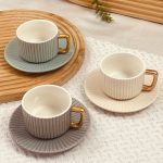 طقم فناجين قهوة بورسلان 12/12 ملون